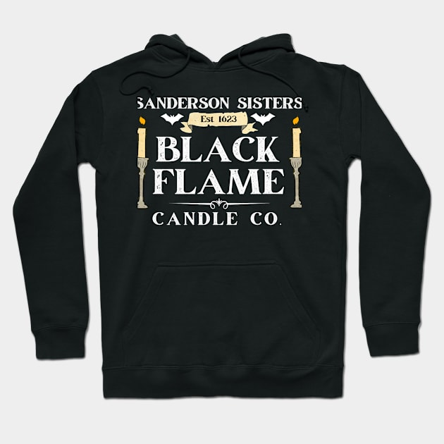 Sanderson Sisters Black Candle Company Funny Halloween Hoodie by gallaugherus